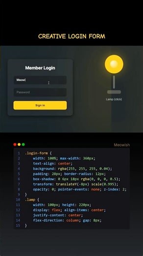 Src code is in the comment #login #form #programming #coding #htmlcss #javascript #code #foryou