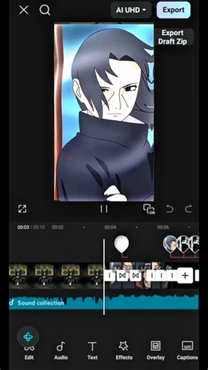 itachi Uchiha 🔥 edit in Capcut toutrial