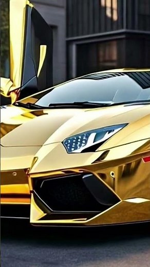 "Gold Lamborghini Aventador SVJ - Beast on Roads!"
