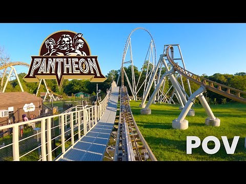 Pantheon Front Row POV Busch Gardens Williamsburg Intamin Multi-Launch Coaster