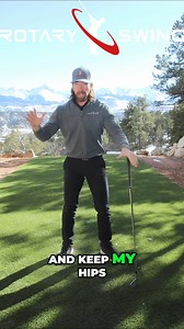 Does your back or hip hurt after a round of golf? Are you trying to produce a ton of torque in your spine? OUCH! If you don't like your spine, keep twisting it into a pretzel... #golfbackpain #backpain #golfsoreback | RotarySwing.com