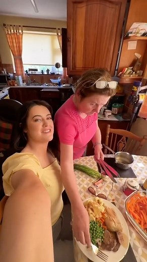 Mary-Claire Fitzpatrick (MC) on Instagram: "One year since I posted this video and mam still gets asked about her roast dinner #ireland #farm #comedy #sketch"
