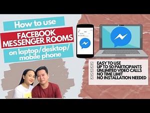 How to use FACEBOOK MESSENGER ROOMS on LAPTOP or DESKTOP PC & mobile phones