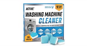 Ensure your washing machine is operating at its peak with ACTIVE's cleaner tablets at $12, more