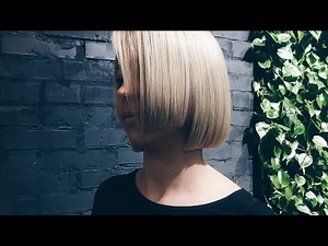 one length haircut, line technique