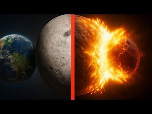 Formation of the moon and earth in solar system simulator