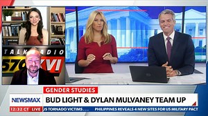 On Monday's "John Bachman Now," host Ari Hoffman and reporter at The Daily Caller, Brianna Lyman react to Bud light's partnership with a transgender, as the company sent packs featuring the influencer's face to celebrate her "365 days" of being a girl. | NEWSMAX