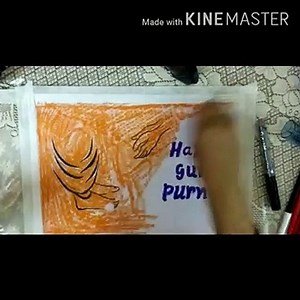 Guru purnima Drawing Easy Step by step