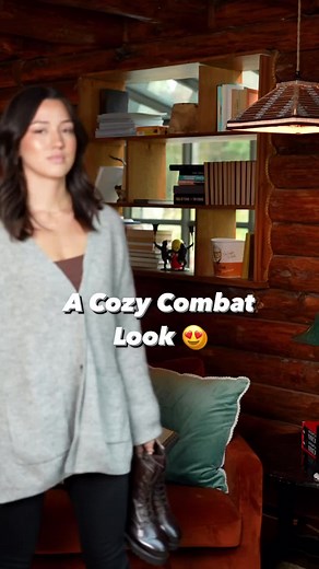 Cozy @Kristen McDow 😍🔥. #ThursdayBoots #Bootseason #FallEssentials #WinterEssentials #GRWM #Cozy #CombatBoots #combatboots #brownboots #java #datenightoutfit #outfitiideas #boots #womensboots