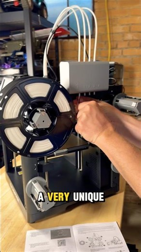 The New Flash Forge AD5X loads filament in a unique way, side mounted! #thercsaylors