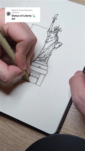 Drawing the Statue of Liberty in One Continuous Line