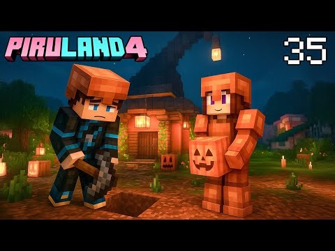 This Is How La Finquita Looked 🪦 Halloween Decorations in Minecraft 🎃 Chapter 35 Piruland 4 Sandr...