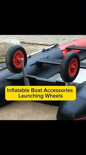 Inflatable Boat accessories removable Launching wheels #inflatableboat #boat #wheels