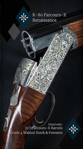 Krieghoff K-80 Parcours-X with Renaissance Engraving