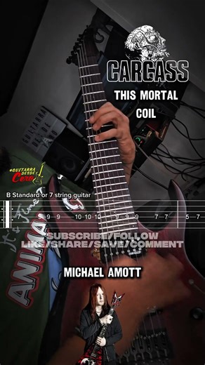 @CarcassBand this mortal coil #tutorial #guitar #howto #play #guitarcover #shorts #england #fyp