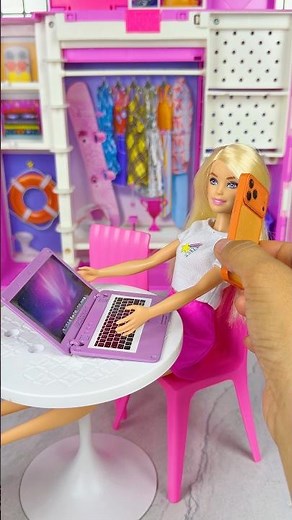 Satisfying with Unboxing Barbie Doll And Ken Outfit Clothes Travel Set Toys #shorts