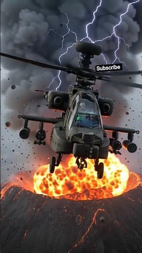 Helicopter Trapped in Super Volcano Apocalypse | End of the World Eruption 8K