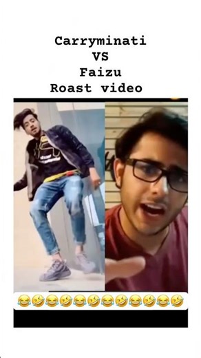 Carryminati vs Faizu roast video 🤣😂#ytshorts #shorts ￼