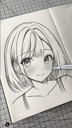 How to draw anime girl #art #tutorial #howtodraw #drawing