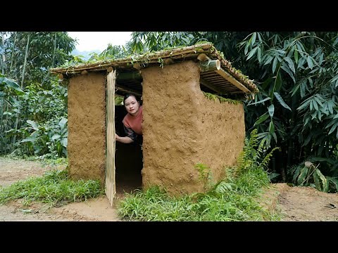 FULL VIDEO: 35 Days Build a Bamboo House for Toilet, Dove, Bathroom and Gardening