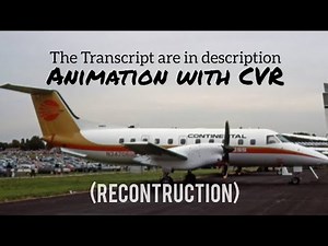 Continental Express Flight 2574 Crash || Animation with CVR. (Subtitles/CC On)