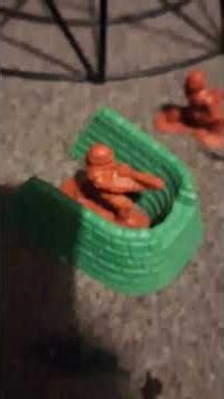 .Toy soldiers make a navel invasion