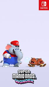 A short video Super Mario Bros. Wonder - Elephant Mario and Goomba has been released! https://www.youtube.com/shorts/_Q_rpZyKKQI | Nintendo (Southeast Asia)