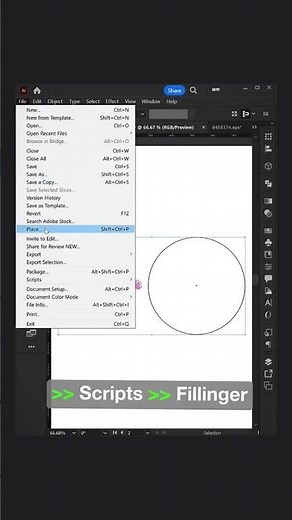 Abstract Pattern Using Fillinger Script In Adobe Illustrator 💥💥 #adobeillustrator