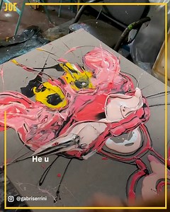 Scrape painting is mesmerising 🤩 | JOE.co.uk