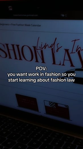HOW I STARTED LEARNING ABOUT FASHION LAW🤍 When I first got interested in working in fashion, I realised how confusing the industry actually is. Everyone talks about fashion from a creative perspective, but very few people explain how the industry works behind the scenes. So I started looking into fashion law and the legal side of the fashion industry. That’s where things like trademarks, intellectual property, and brand protection come in. I ended up turning everything I learned into a beginner