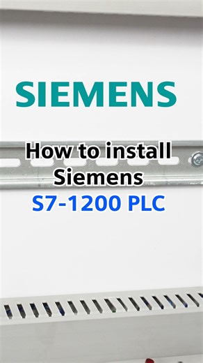 Siemens S7-1200 PLC installing in control cabinet #PLC #automation #egineering #electric #Siemens | ControlByte Automation