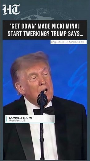 Trump Recalls Hilton Attack, Jokes 'Get Down' Made Nicki Minaj Start Twerking | #shorts