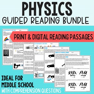 Physical Science Reading Comprehension Bundle