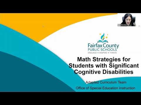 Math Strategies for Students with Significant Cognitive Disabilities Webinar