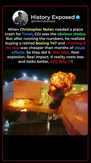 Why Christopher Nolan Actually Crashed a Real Boeing 747 ✈️💥