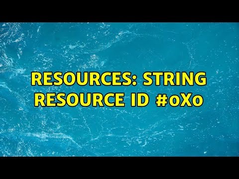 Resources$NotFoundException: String resource ID #0x0