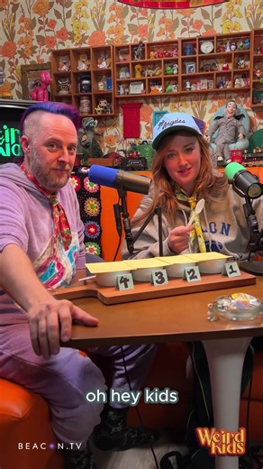Never tried Beacon? WEIRDOS = 1 month free! 🔮 #WeirdKids Ep. 6 brings Saturday morning magic with Ashley Johnson & Taliesin Jaffe sharing insider cartoon secrets, demystifying Funwhole, and conducting a cereal taste test on @hellobeacon!