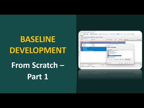 How to Develop a Baseline in Primavera P6 from Scratch | Step-by-Step Guide - Part 1