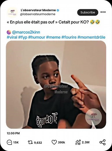 « En plus elle était pas ouf » c'était pour KO ? 🤣🤣