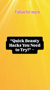 “Quick Beauty Hacks You Need to Try!” #beauty#hacks #reelitfeelit #reel | Glow & Heal