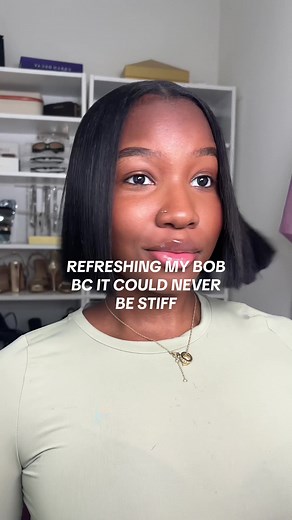 Refreshing Blunt Cut Bob with Dry Shampoo for Black Girls