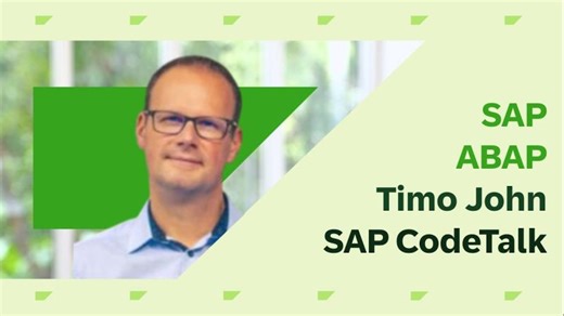 SAP CodeTalk with Timo John | Timo John