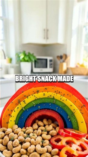 Crispy Rainbow Pepper Cashew Bites