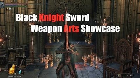 Weapon Art Showcase Black Knight Sword