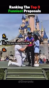 15 reactions | Top 3 Funniest Proposals  #funny #funniestproposal #relationship #proposal #foryou | 5iveranks | Facebook