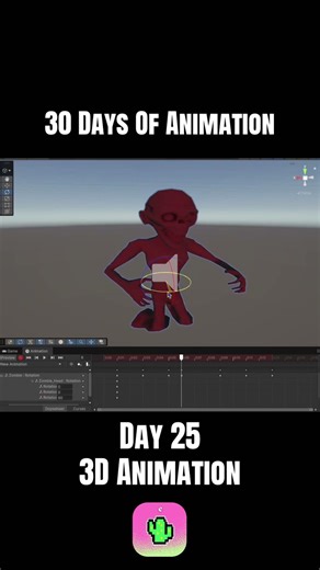 30 Days of Animation – Day 25 (Character) | 3D Game Animation Practice