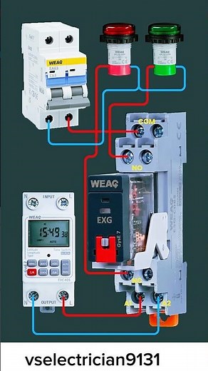 a wiring diagram for a digital time switch control circuit #circuitdesign #timer
