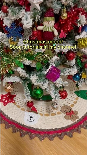 CHRISTMAS RUG CROCHET POLAR BEAR & GINGERBREAD COOKIES | STEP BY STEP TUTORIAL SOON CROCHET PATTERN