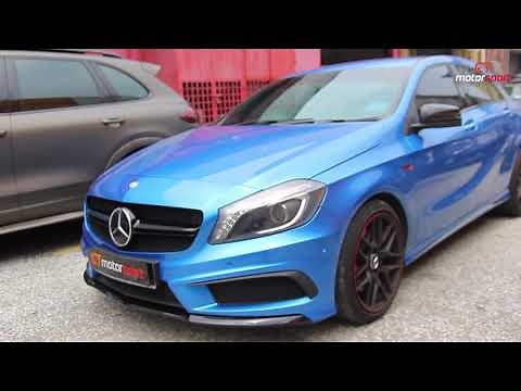 Mercedes Benz W176 A180 installed A45 Bodykit