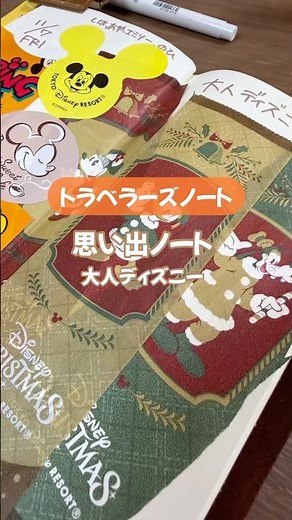 【トラベラーズノートの使い方！】思い出📖大人ディズニー✨ #手帳 #手帳デコ #トラベラーズノート #travelersnotebook #ディズニー